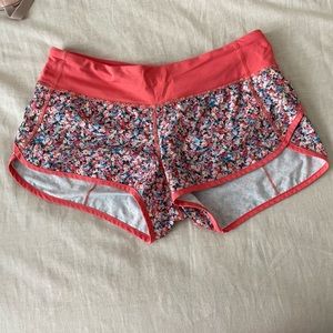 Lululemon Speed Shorts Sz 6 Prism Petal Floral Multicolor Athletic Shorts